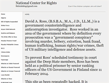 Tablet Screenshot of centerforrights.com